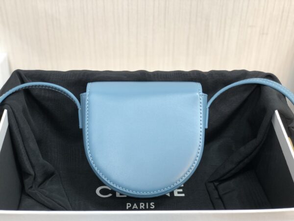 1:1 Replica Celine Mini Besace Cuir Triomphe Demin For Women 4in/11cm 10J303DPQ.07DD