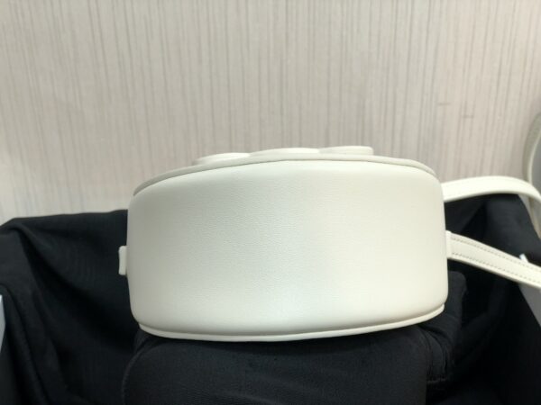1:1 Replica Celine Mini Besace Cuir Triomphe White For Women 4in/11cm 10J303DPQ.01BC
