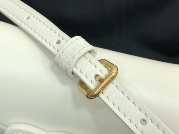 1:1 Replica Celine Mini Besace Cuir Triomphe White For Women 4in/11cm 10J303DPQ.01BC