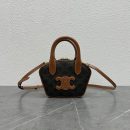 1:1 Replica Celine Mini Bowling Bag In Triomphe Canvas Tan For Women 8in/20cm 110462EKX.04LU