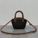 1:1 Replica Celine Mini Bowling Bag In Triomphe Canvas Tan For Women 8in/20cm 110462EKX.04LU