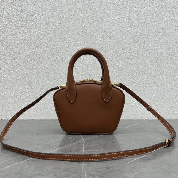 1:1 Replica Celine Mini Bowling Bag Tan For Women 8in/20cm