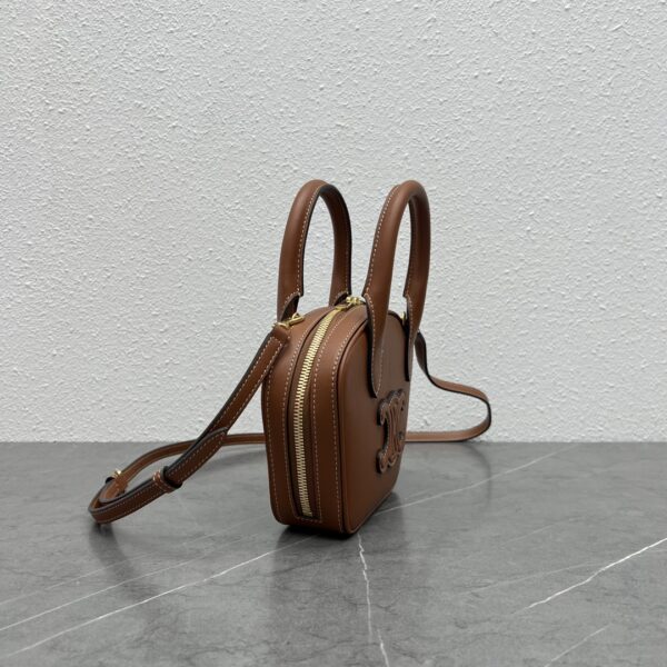 1:1 Replica Celine Mini Bowling Bag Tan For Women 8in/20cm