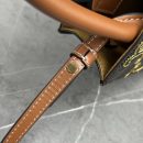1:1 Replica Celine Mini Folco In Triomphe Canvas With Triomphe Heart Embroidery Brown For Women 8in/20cm