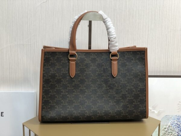 1:1 Replica Celine Mini Horizontal Cabas In Triomphe Canvas Tan For Women 14in/35cm 199742BZJ.04LU