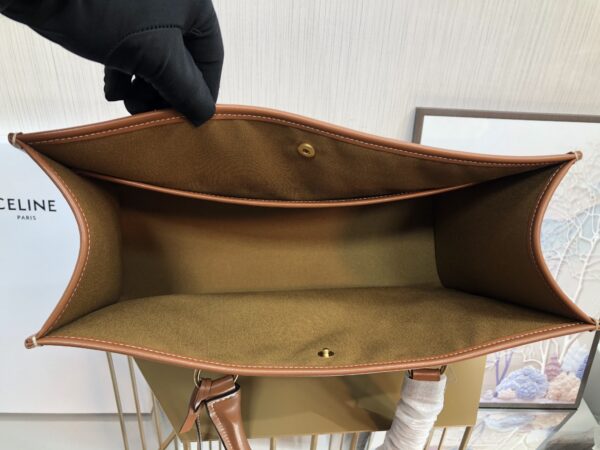 1:1 Replica Celine Mini Horizontal Cabas In Triomphe Canvas White For Women 14in/35cm 199742BZJ.01BC
