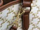 1:1 Replica Celine Mini Horizontal Cabas In Triomphe Canvas White For Women 14in/35cm 199742BZJ.01BC