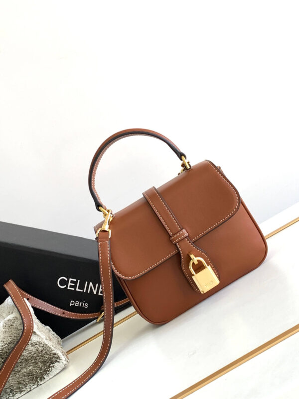 1:1 Replica Celine Mini Tabou Brown For Women 16.5cm / 6in 10L343FB6.04LU