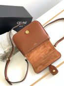 1:1 Replica Celine Mini Tabou Brown For Women 16.5cm / 6in 10L343FB6.04LU
