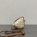 1:1 Replica Celine Mini Triangle In Triomphe Canvas With Celine Print White For Women 8in/21cm