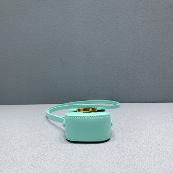 1:1 Replica Celine Mini Triomphe Ice Mint For Women 4in/11cm 10I513DPV.29IM