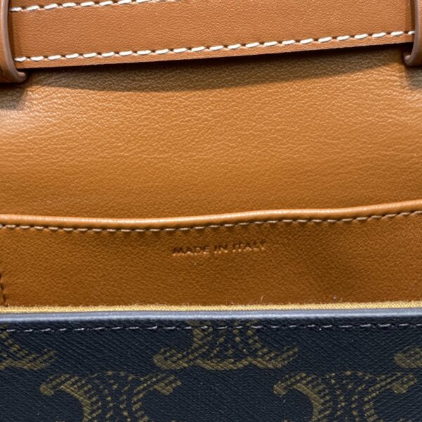 1:1 Replica Celine Mini Triomphe In Triomphe Canvas Tan For Women 4in/11cm 10I512DQB.04LU