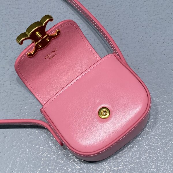 1:1 Replica Celine Mini Triomphe Pink For Women 4in/11cm