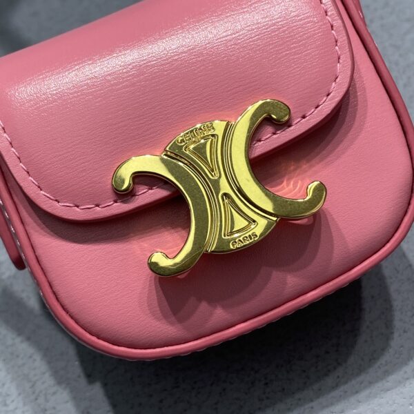 1:1 Replica Celine Mini Triomphe Pink For Women 4in/11cm