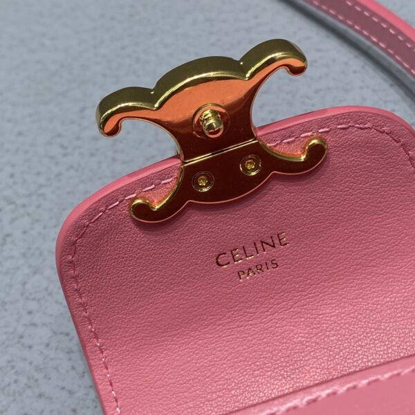 1:1 Replica Celine Mini Triomphe Pink For Women 4in/11cm