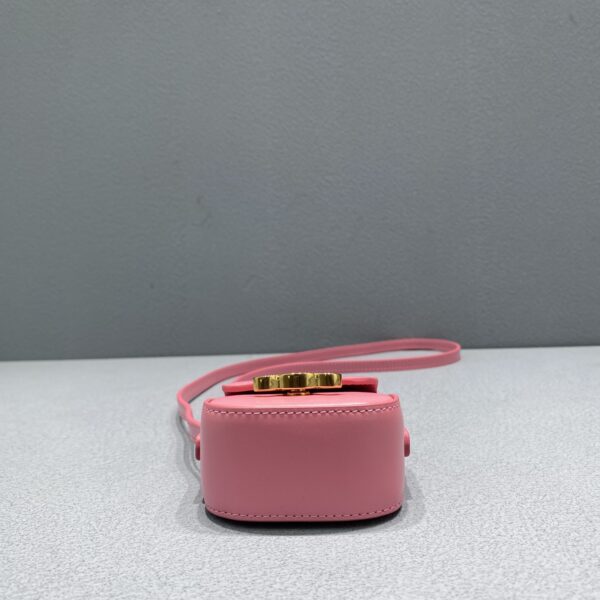 1:1 Replica Celine Mini Triomphe Pink For Women 4in/11cm