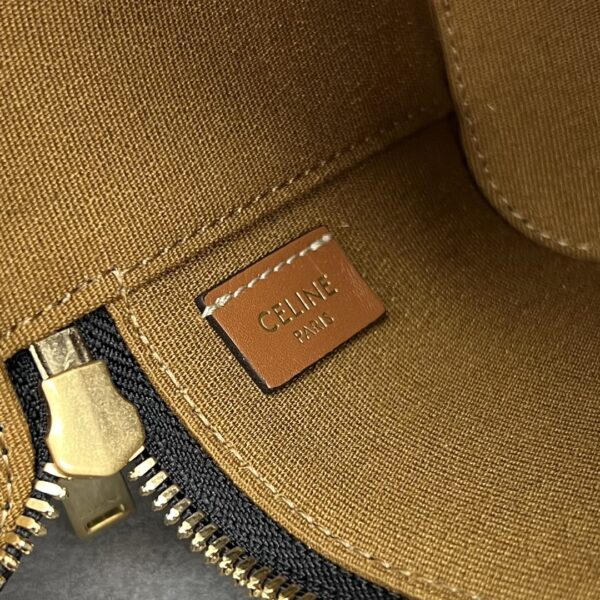 1:1 Replica Celine Mini Vanity Case In Triomphe Canvas Tan For Women 4in/9cm 10J762CZ1.04LU