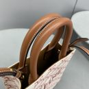 1:1 Replica Celine Mini Vertical Cabas In Triomphe Canvas Red For Women 7.2in/18cm