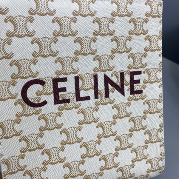 1:1 Replica Celine Mini Vertical Cabas In Triomphe Canvas Red For Women 7.2in/18cm