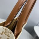 1:1 Replica Celine Mini Vertical Cabas In Triomphe Canvas White For Women 7.2in/18cm 194372BZK.01BC
