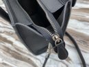 1:1 Replica Celine Nano Luggage Bag In Drummed Black For Women 8in/20cm 189243DRU.38NO