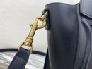 1:1 Replica Celine Nano Luggage Bag In Drummed Black For Women 8in/20cm 189243HSC.38NO