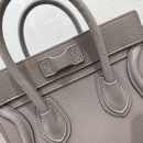 1:1 Replica Celine Nano Luggage Bag In Drummed Dark Brown For Women 8in/20cm