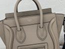 1:1 Replica Celine Nano Luggage Bag In Drummed Light Brown For Women 8in/20cm 189243DRU.03UN