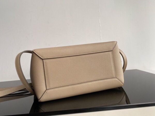 1:1 Replica Celine Nano Mini Belt Bag In Grained Material Light Taupe For Women 11in/28cm