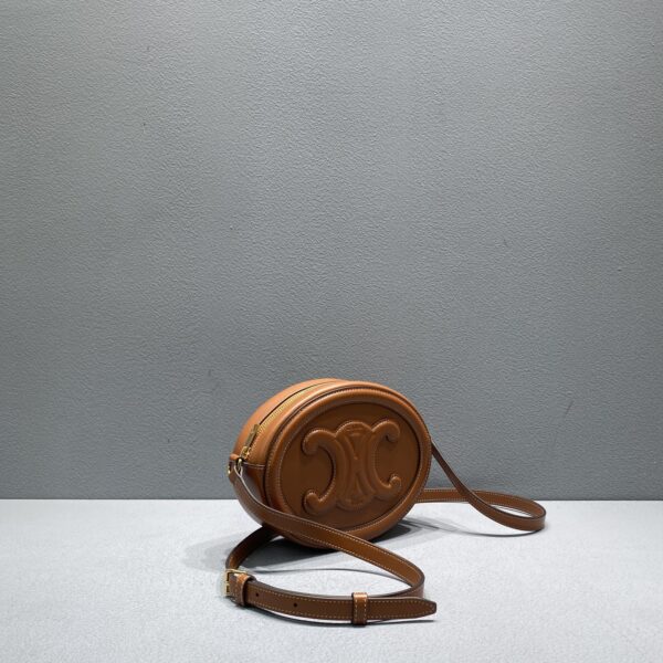 1:1 Replica Celine Oval Bag Cuir Triomphe Brown For Women 8in/20cm 198603DXC.04LU