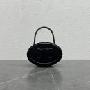 1:1 Replica Celine Oval Minaudiere Cuir Triomphe Black For Women 6in/11.5cm