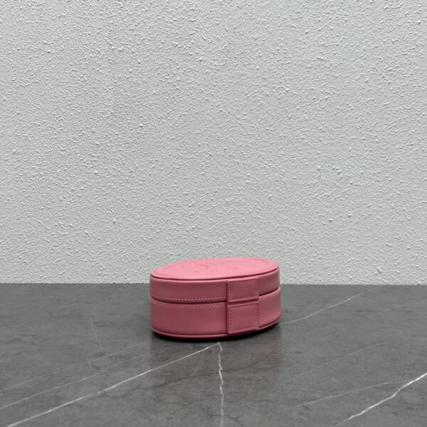 1:1 Replica Celine Oval Minaudiere Cuir Triomphe Pink For Women 6in/11.5cm