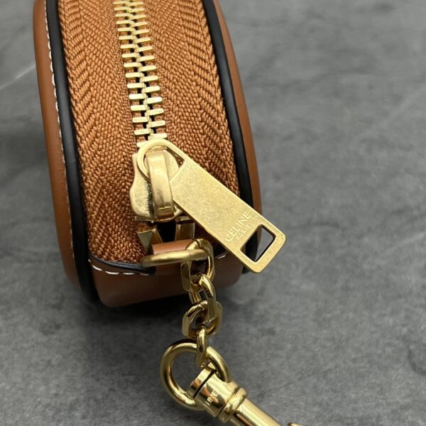 1:1 Replica Celine Pulse Cuir Triopee With Hooks - Soft Brown For Women 3in/8cm 10I863DPQ.04LU