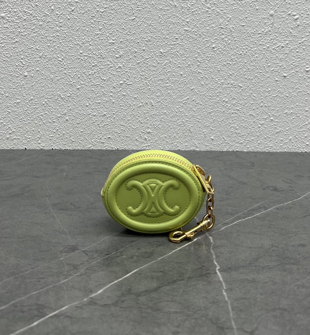 1:1 Replica Celine Pulse Cuir Triopee With Hooks - Soft Green For Women 3in/8cm