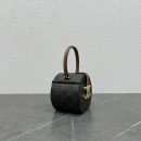 1:1 Replica Celine Round Box Triomphe In Triomphe Canvas Tan For Women 5in/12cm