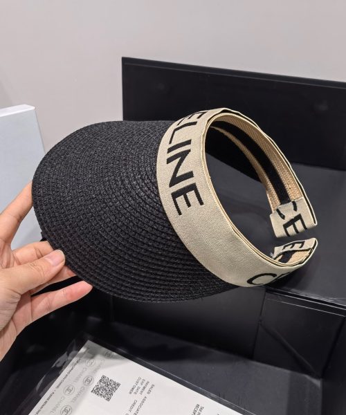 Celine Sedge Summer Hat Black Celine Hat