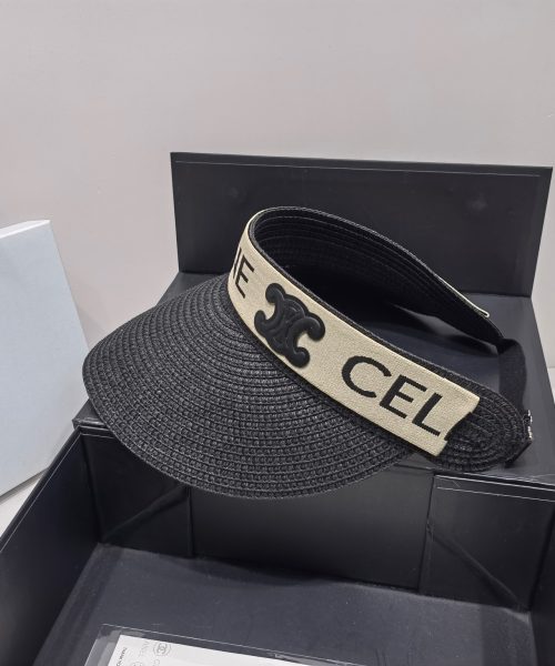 Celine Sedge Summer Hat Black Celine Hat