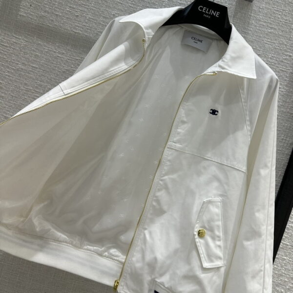 Celine Short Bomber Jacket White For Women