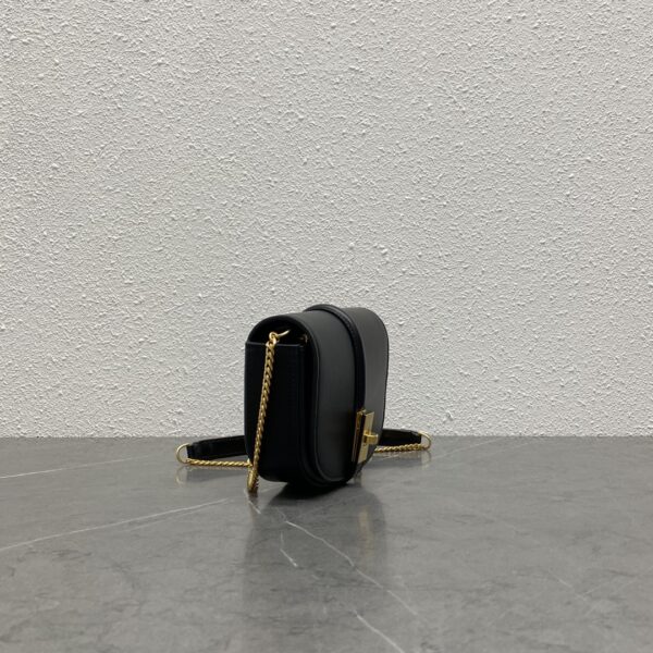 1:1 Replica Celine Small 16 Wallet On Chain Black For Women 6in/14cm 10G453CQ7.38NO