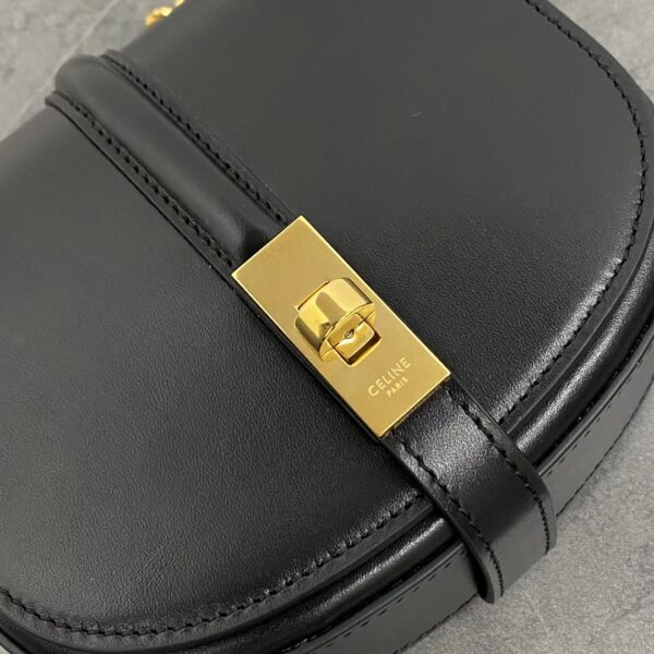 1:1 Replica Celine Small 16 Wallet On Chain Black For Women 6in/14cm 10G453CQ7.38NO