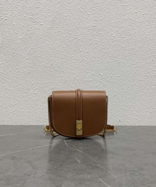 1:1 Replica Celine Small 16 Wallet On Chain Tan For Women 6in/14cm 10G453CQ7.04LU