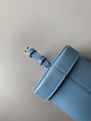 1:1 Replica Celine Small Box Cuir Triomphe Denim For Women 4in/11cm 199263DU3.07DD