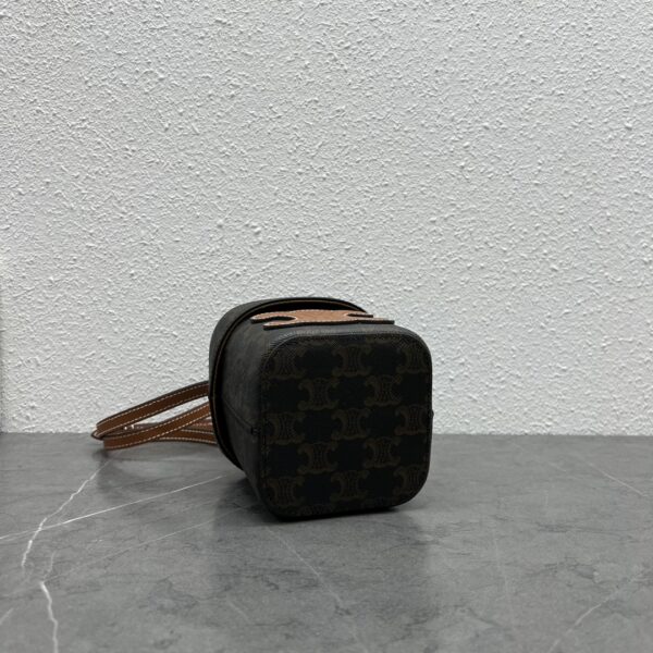 1:1 Replica Celine Small Box Cuir Triomphe In Triomphe Canvas Tan For Women 4in/11cm 199262EIN.04LU