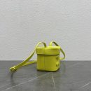1:1 Replica Celine Small Box Cuir Triomphe Yellow For Women 4in/11cm