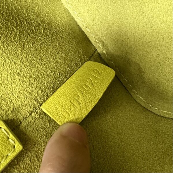 1:1 Replica Celine Small Box Cuir Triomphe Yellow For Women 4in/11cm