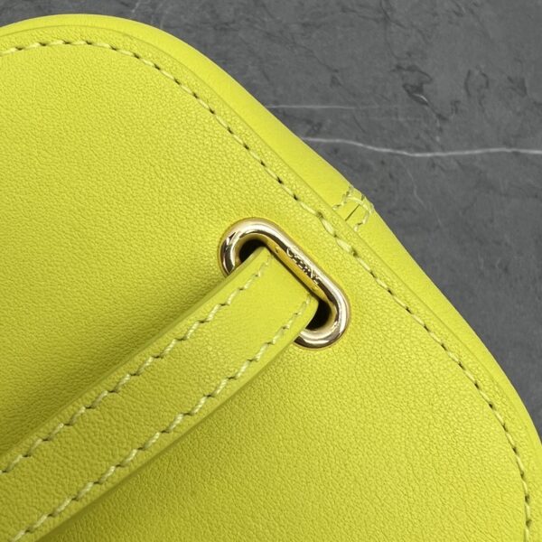 1:1 Replica Celine Small Box Cuir Triomphe Yellow For Women 4in/11cm