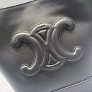 1:1 Replica Celine Small Bucket Cuir Triomphe Black For Women 9in/22cm 198243DU3.38NO