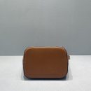 1:1 Replica Celine Small Bucket Cuir Triomphe Brown For Women 9in/22cm 198243DU3.04LU
