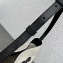 1:1 Replica Celine Small Bucket Cuir Triomphe In Textile Natural / Black For Women 9in/22cm