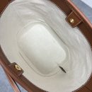 1:1 Replica Celine Small Bucket Cuir Triomphe In Textile Natural / Tan For Women 9in/22cm 198242EFL.02NT